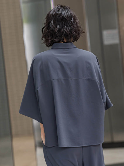 【大きいサイズ】キレリシャツブラウス≪洗濯機で洗える≫