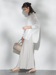 シアーブロードブラウス