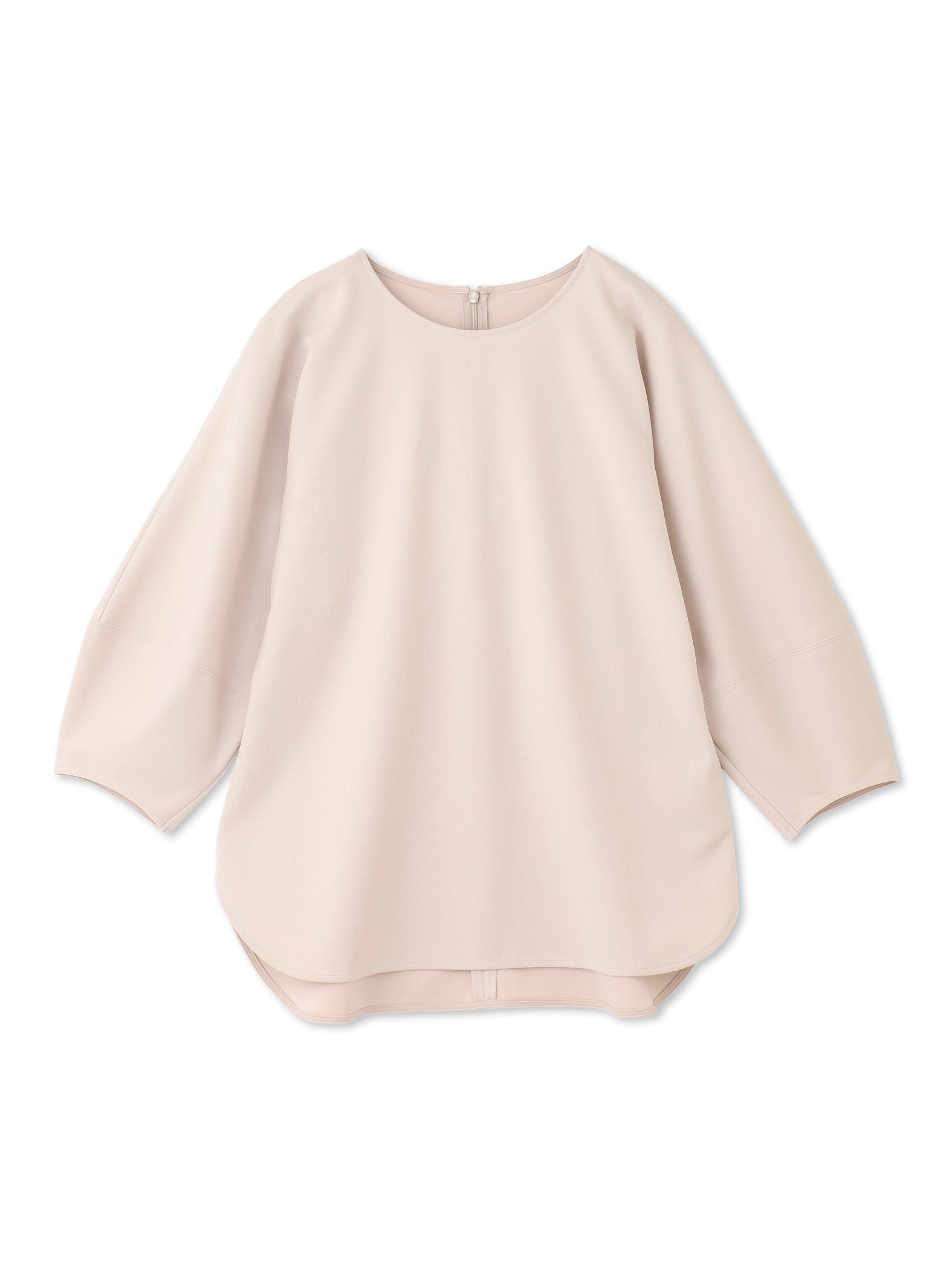 【WEB限定】フォルムスリーブバックジップトップス≪洗濯機で洗える≫