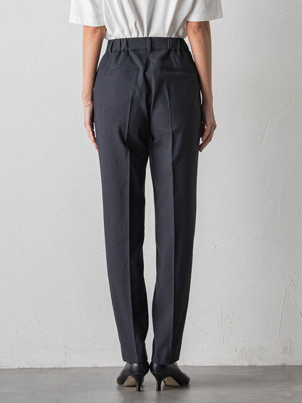 【WEB限定/+5cm丈長め】シェルタリングテーパードパンツ