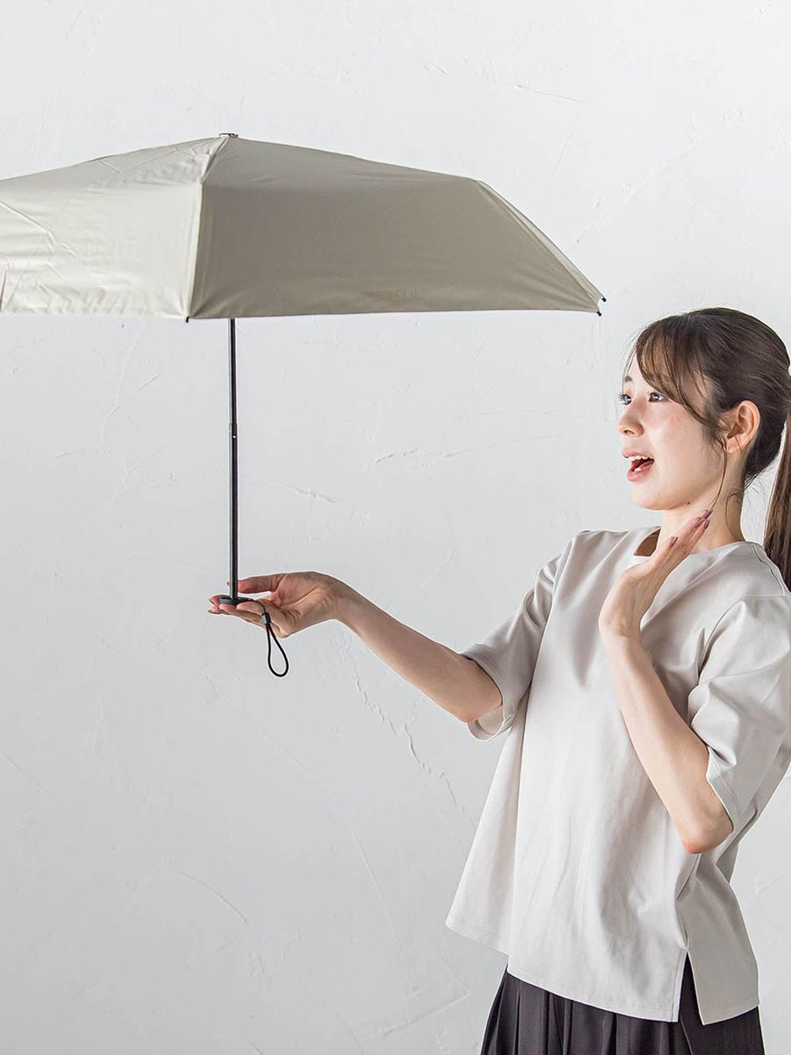 PROTECT U 折りたたみ傘 遮光 晴雨兼用≪50cm≫