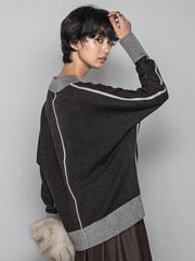 今日の気分で着回せるリバーシブルニット≪手洗い可能≫