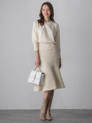 ループツイードスカート