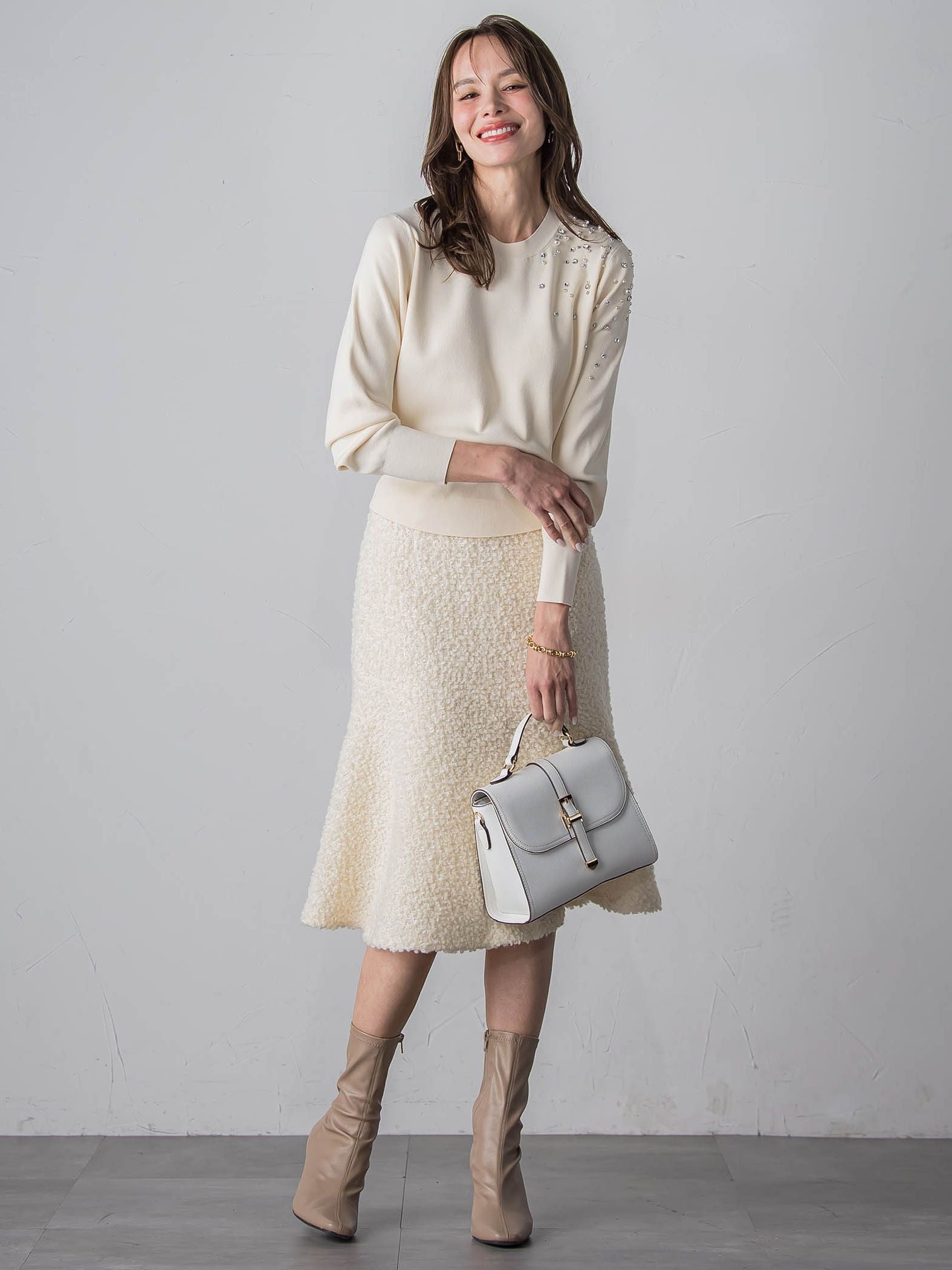 ループツイードスカート