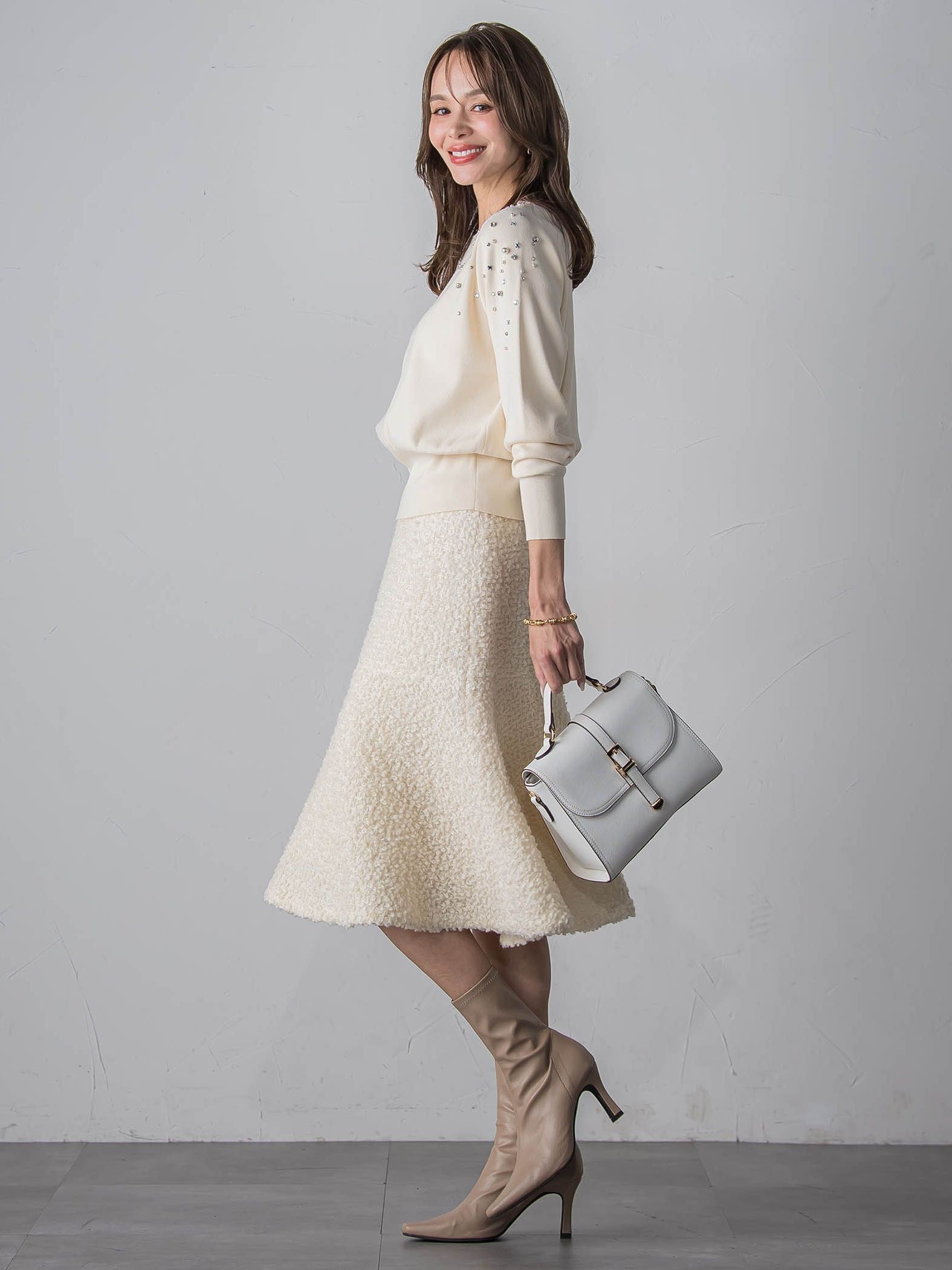 ループツイードスカート