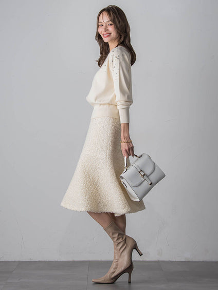 ループツイードスカート