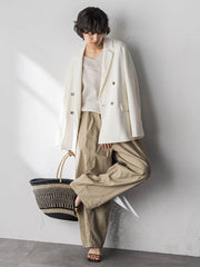 LEVITA Vネックドルマンニットプルオーバー