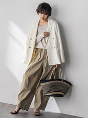 LEVITA Vネックドルマンニットプルオーバー