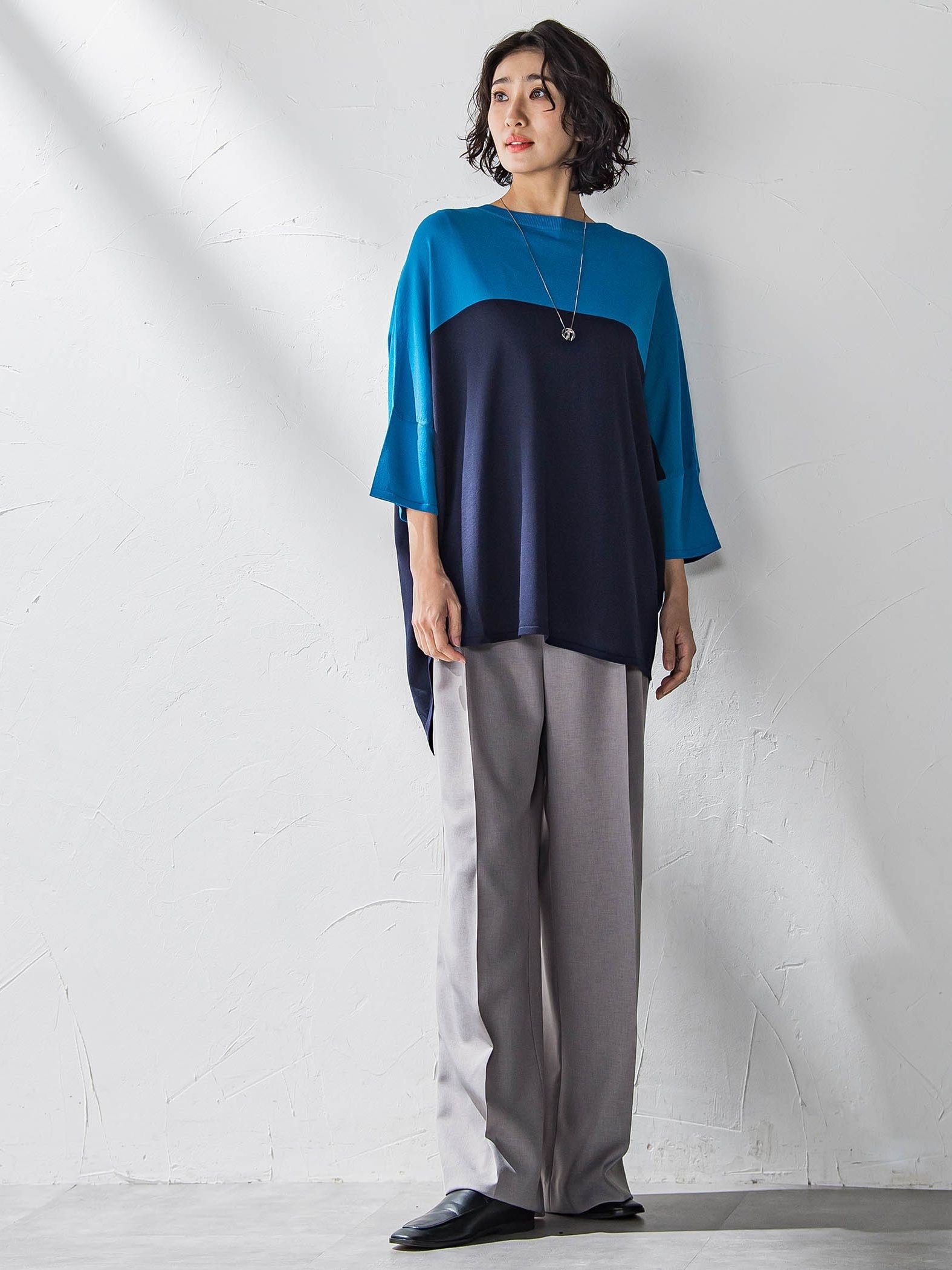 【WEB限定】タックワイドパンツ≪洗濯機で洗える≫