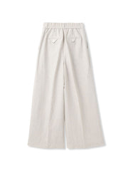 クラシックポリリネンヘリンボンパンツ