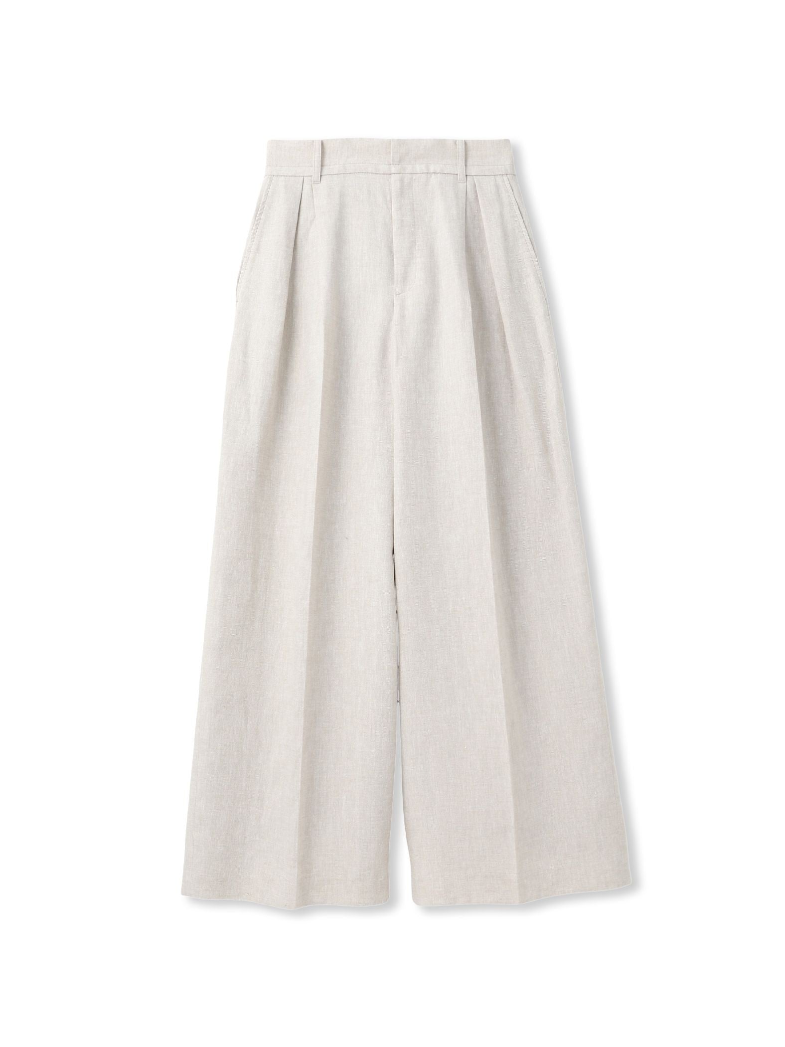 【カタログ掲載】クラシックポリリネンヘリンボンパンツ