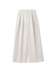 クラシックポリリネンヘリンボンパンツ