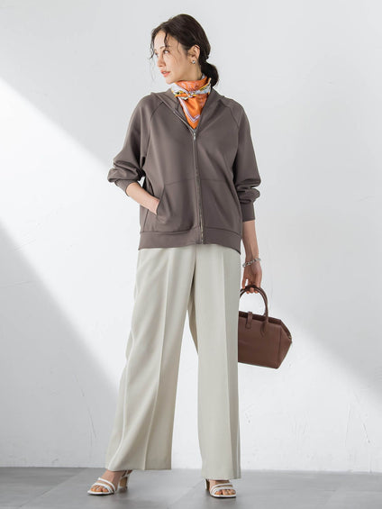 【WEB限定】≪真夏も活躍！≫サラっと快適 多機能ジップパーカー