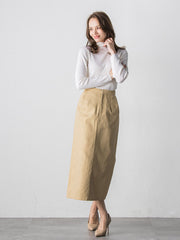 【WEB限定】ラメタイトスカート≪手洗い可能≫