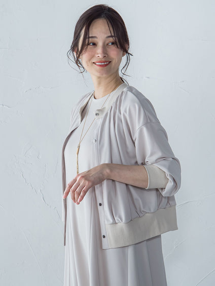 【WEB限定】ひやさらシワレスライトカーディガン≪洗濯機で洗える≫