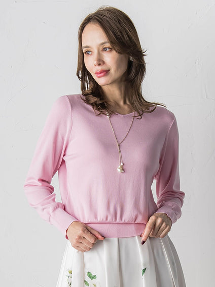 パールラリエットネックレス