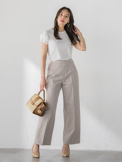 【WEB限定】ショルダーフリルカットソー
