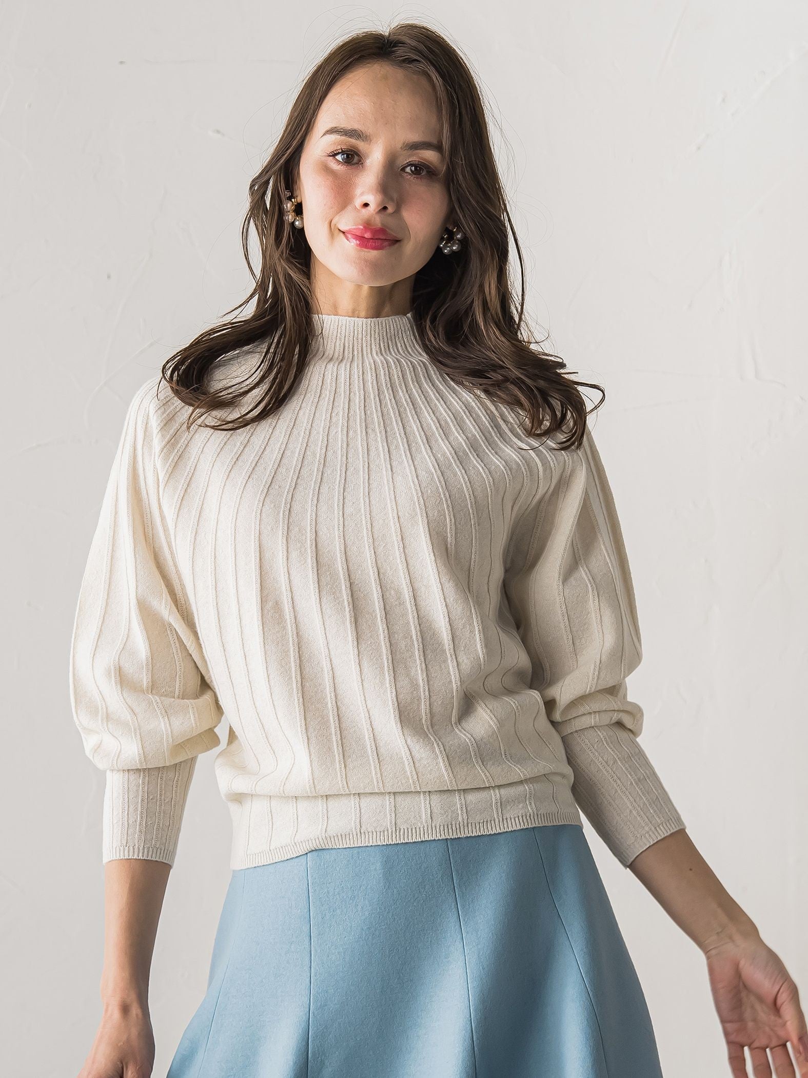 【WEB限定カラーあり】シームレスニット