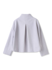 ラムウールスタンドカラーコート