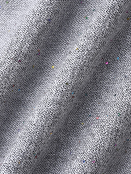 ミニスパンコールクルーネックニット≪手洗い可能≫