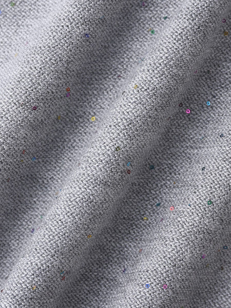 ミニスパンコールクルーネックニット≪手洗い可能≫