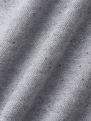 ミニスパンコールクルーネックニット≪手洗い可能≫