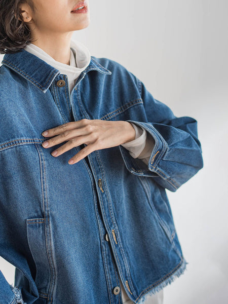 シアー切り替えカットソー