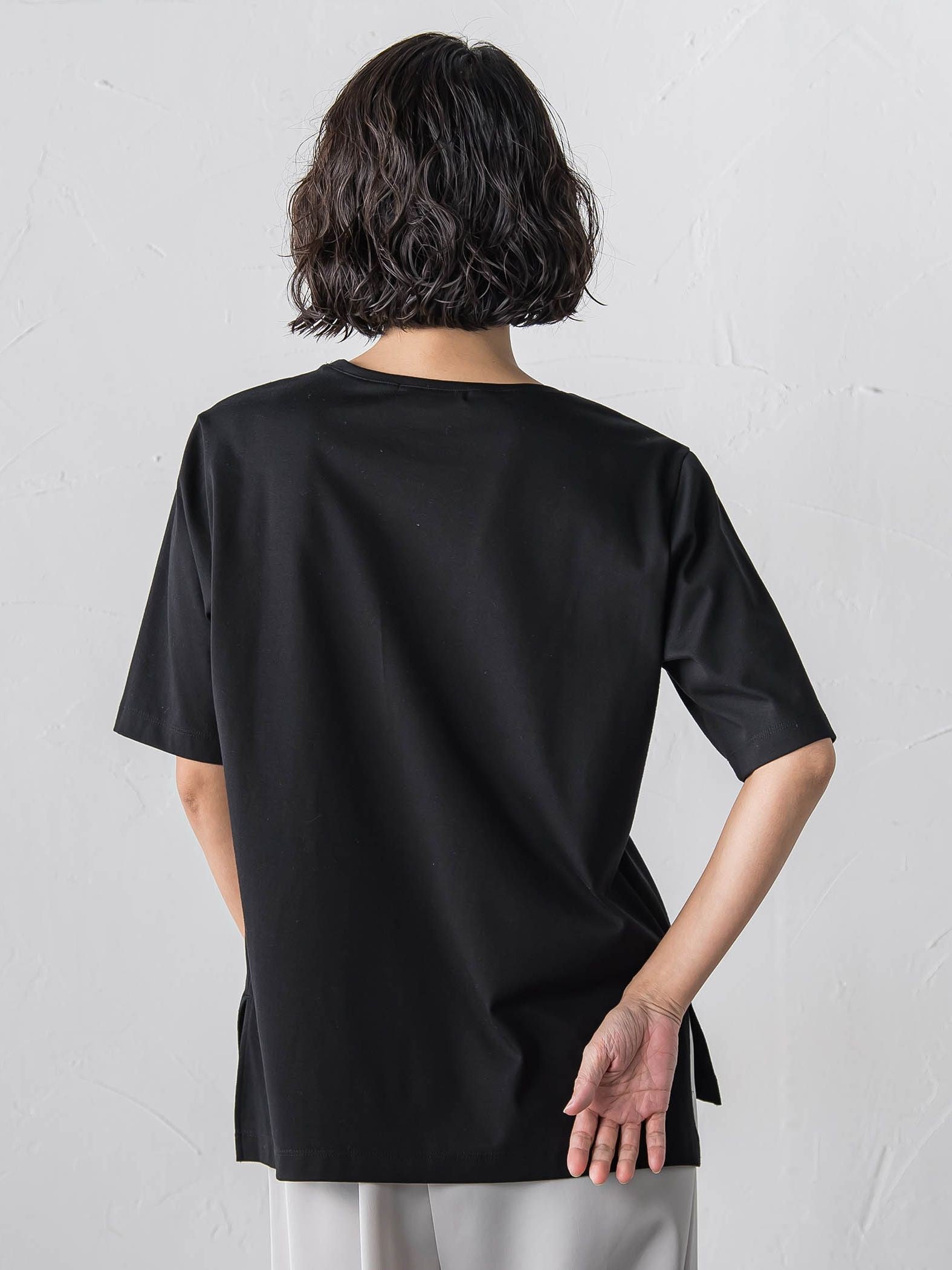 【大きいサイズ】【受注会限定】刺繍ロゴ入りカットソー