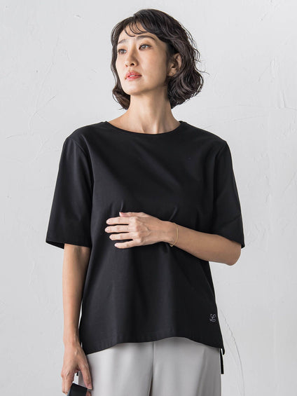 【大きいサイズ】【受注会限定】刺繍ロゴ入りカットソー