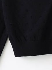 ドットジャガードカーディガン