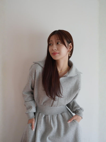 Sweat Rib Onepiece［under150cmさんにもオススメ］≪手洗い可能≫
