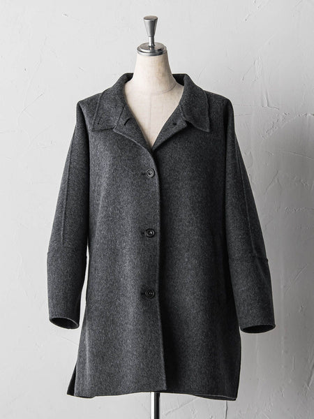 【大きいサイズ】<極>”軽さと贅沢なぬくもり”スタンドカラーリバーコート
