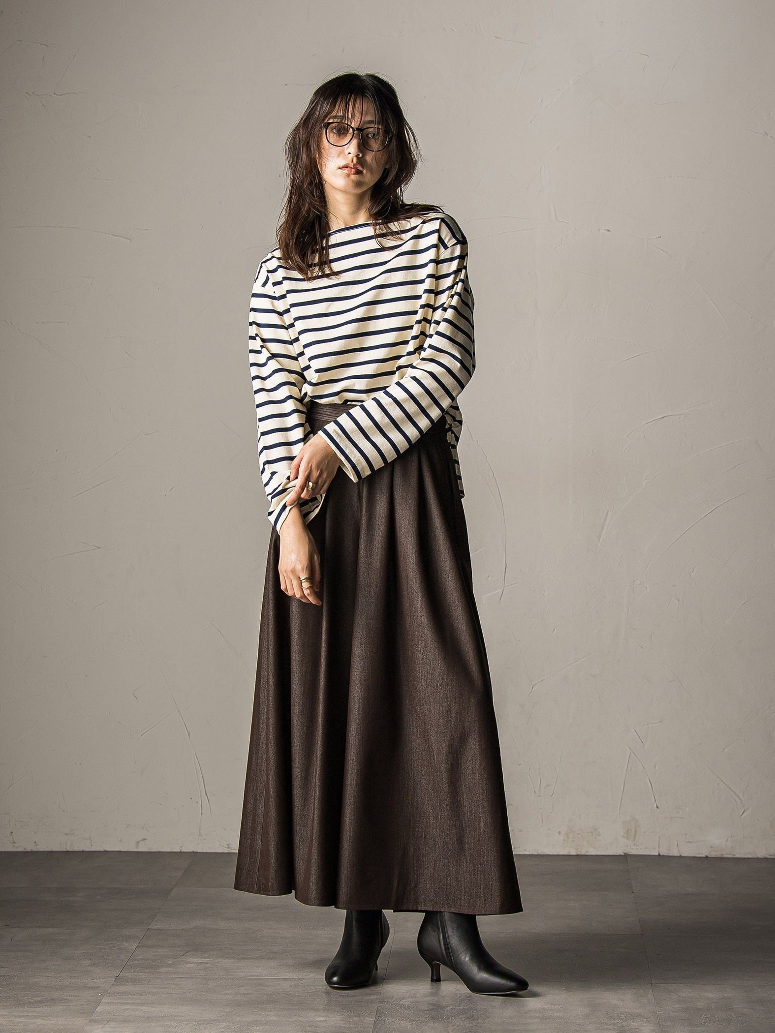 【新色追加】フレアヘムキュロットパンツ≪洗濯機で洗える≫