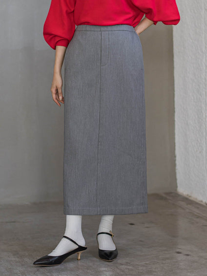 裏起毛タイトスカート≪手洗い可能≫