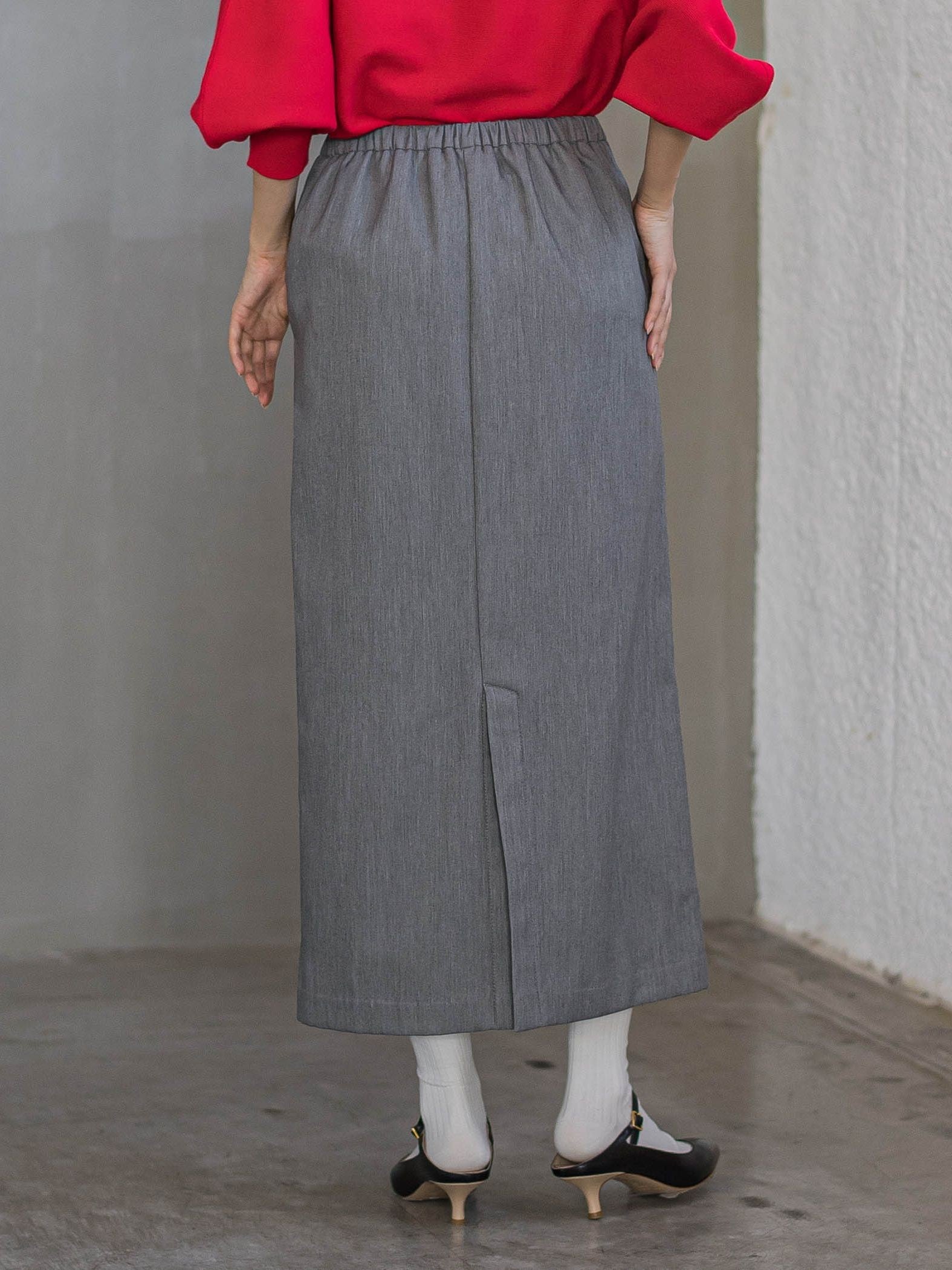 裏起毛タイトスカート≪手洗い可能≫