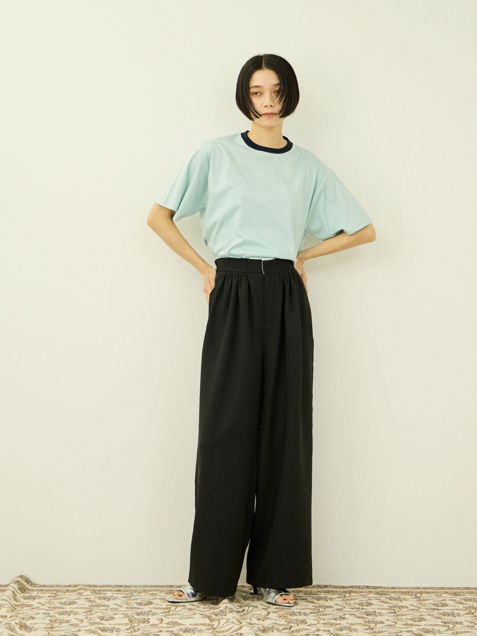 【汗染み防止】 ひんやりリンガーTシャツ