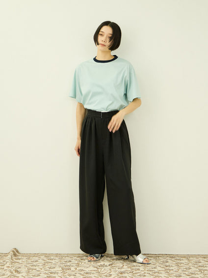 【汗染み防止】 ひんやりリンガーTシャツ