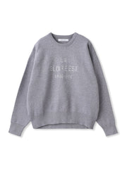 【WEB限定】刺繍ロゴニットプルオーバー≪洗濯機で洗える≫