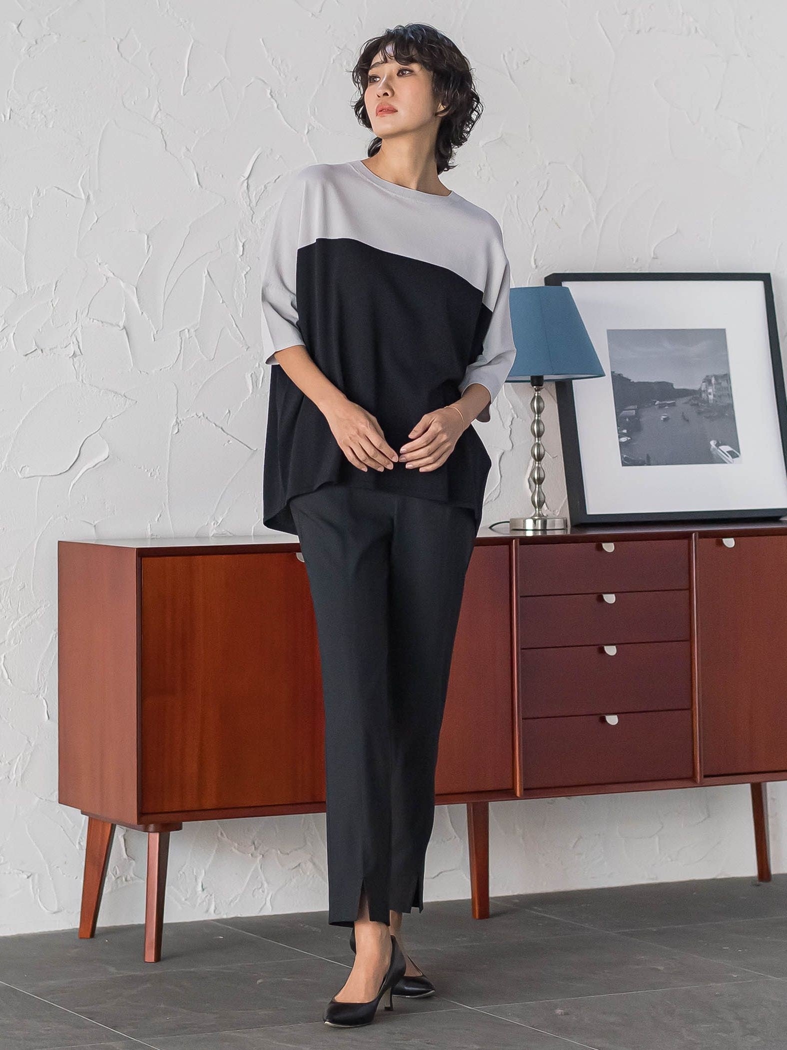 【WEB限定】マルーデデニムテーパードパンツ