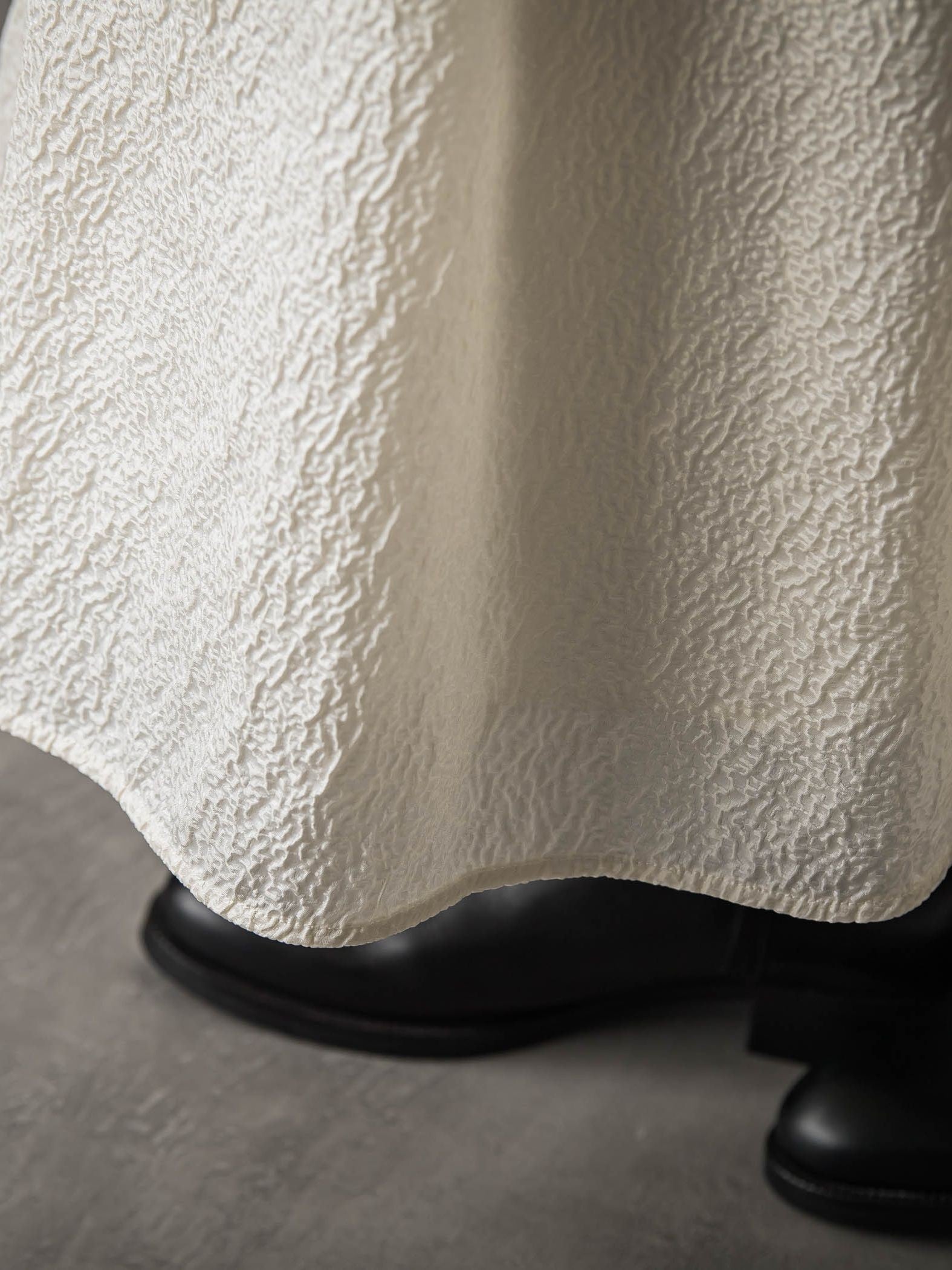 型押しジャガードタックフレアスカート≪手洗い可能≫