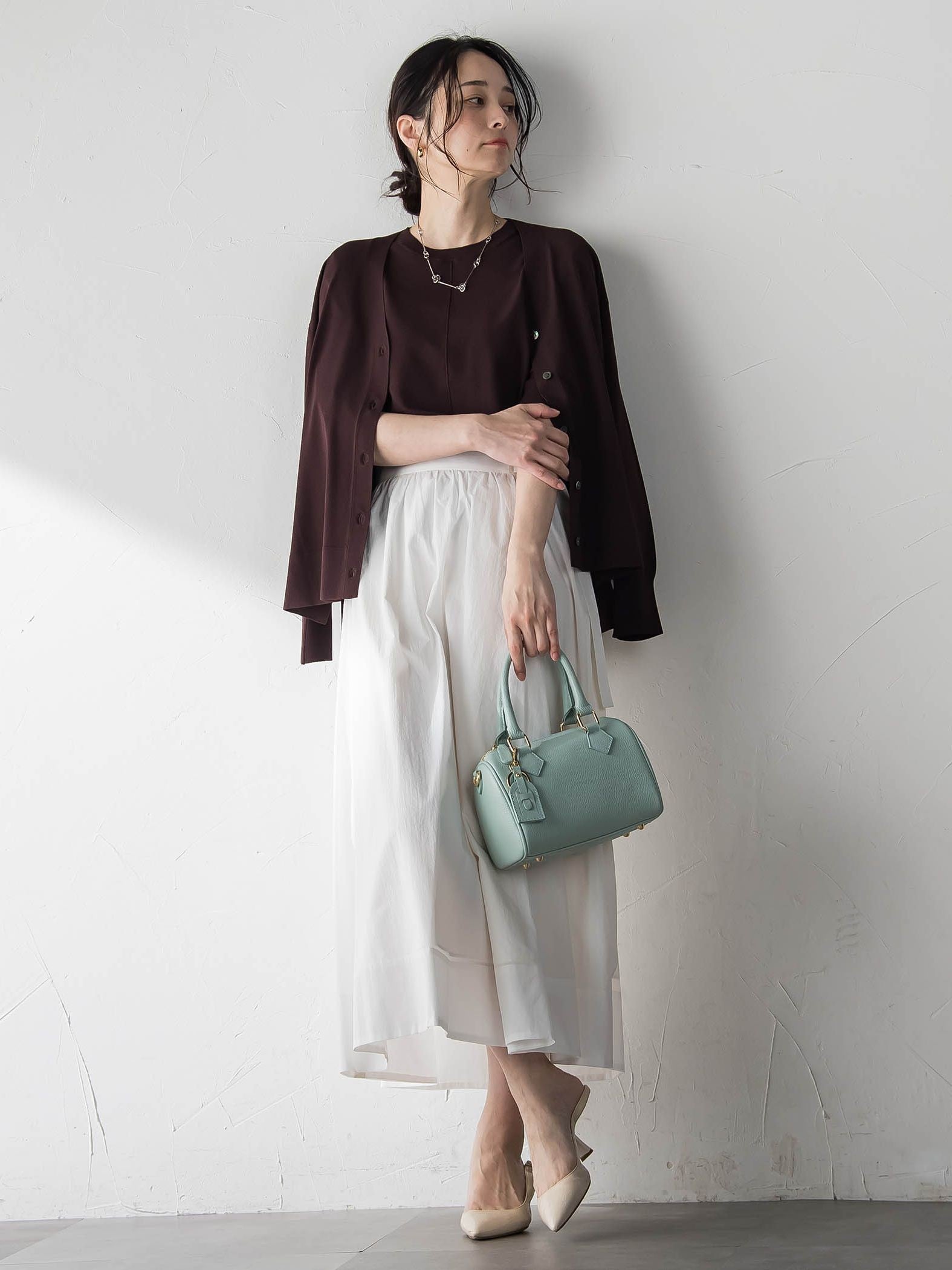UVカットVネックカーディガン≪WEB限定11号あり≫