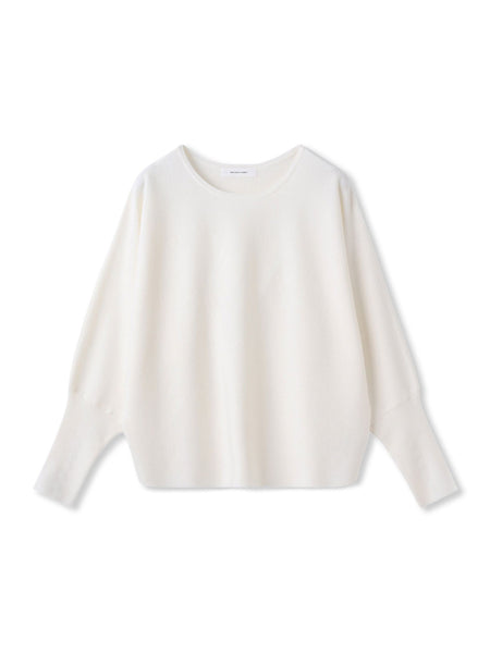 袖口ボタンドルマンニットプルオーバー≪手洗い可能≫