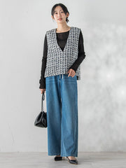 コットンサラチュールカットソー