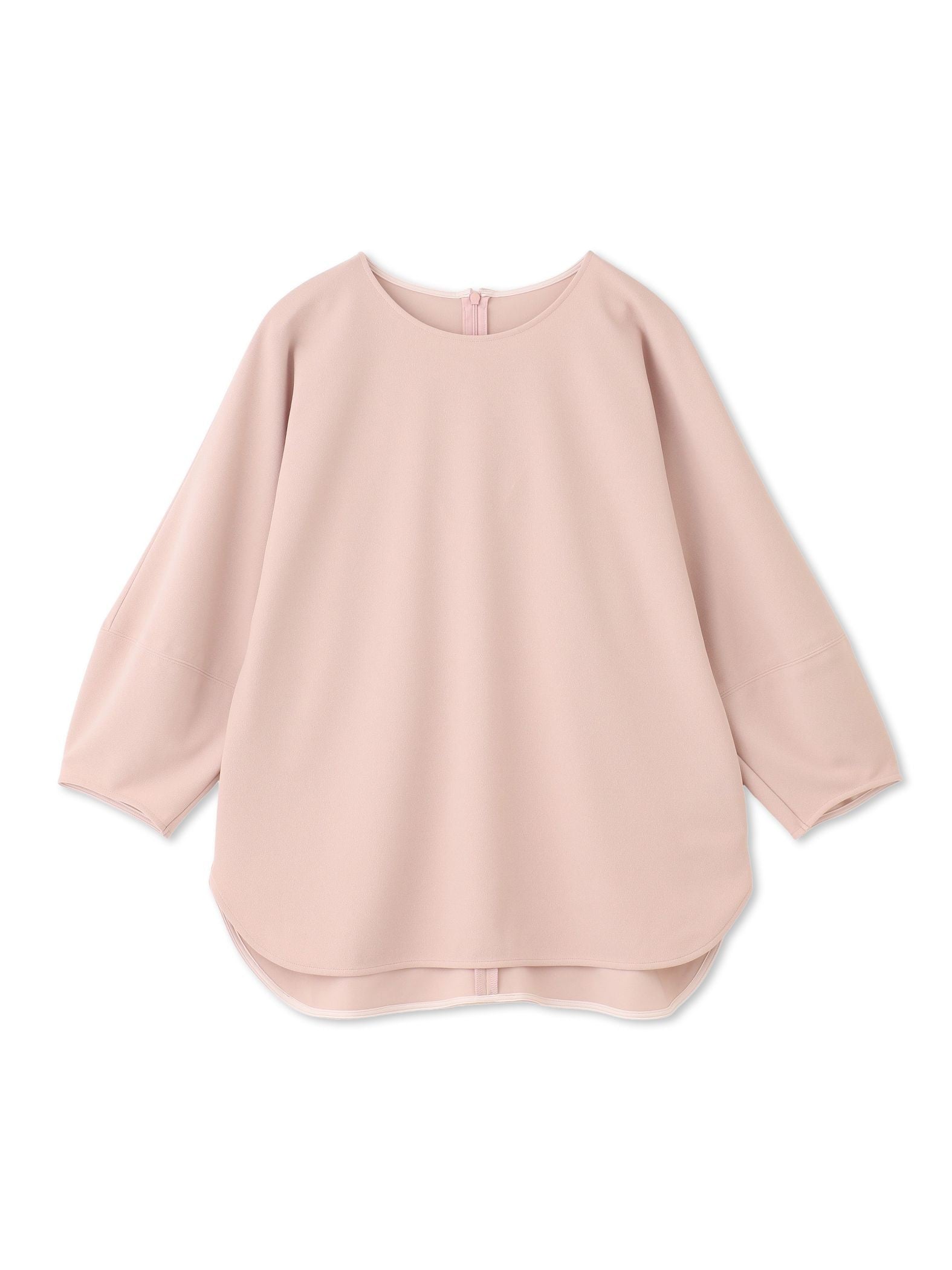 【WEB限定】フォルムスリーブバックジップトップス≪洗濯機で洗える≫