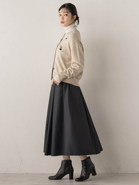 ビジュー刺繍カーディガン≪手洗い可能≫