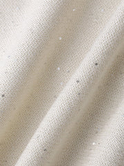 ミニスパンコールクルーネックニット≪手洗い可能≫