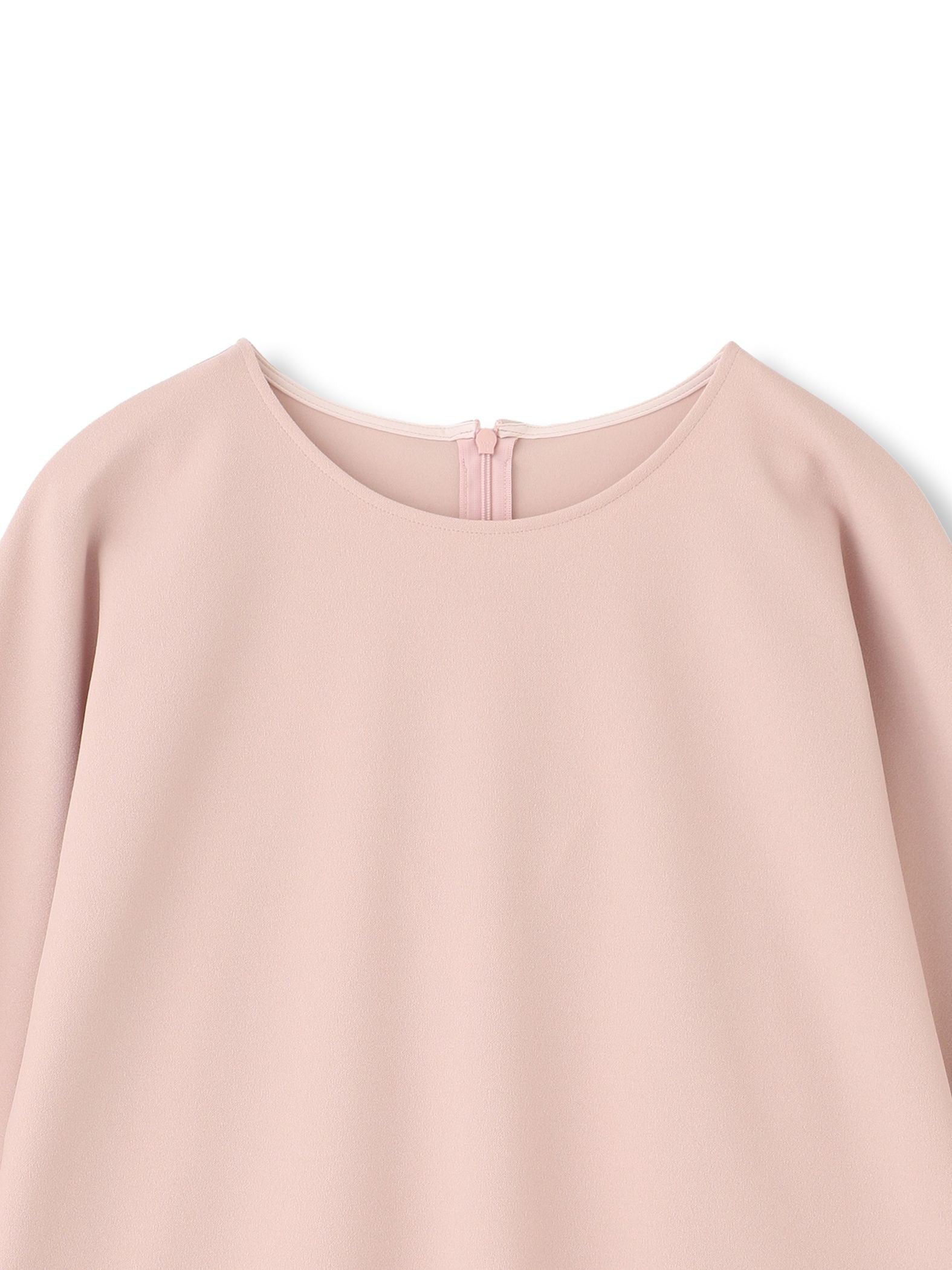 【WEB限定】フォルムスリーブバックジップトップス≪洗濯機で洗える≫