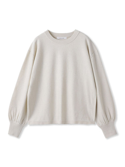 ミニスパンコールクルーネックニット≪手洗い可能≫