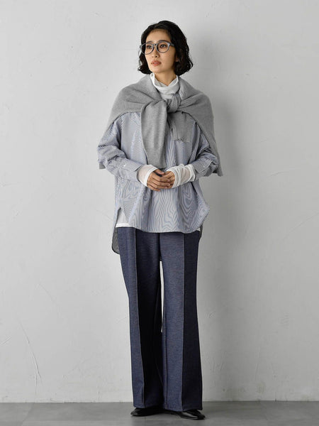 シアー切り替えカットソー