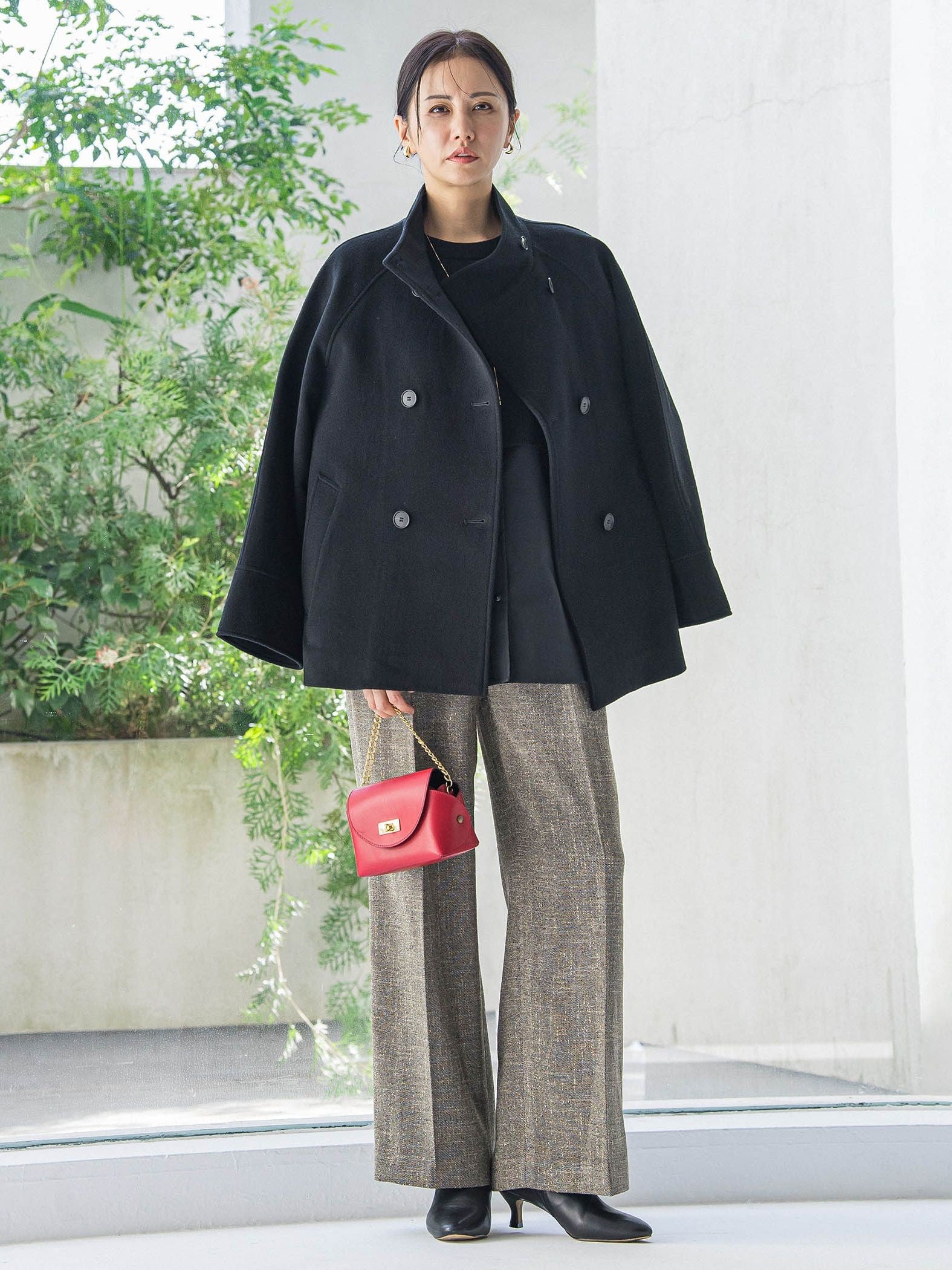 【WEB限定】シャツドッキングニット≪洗える≫